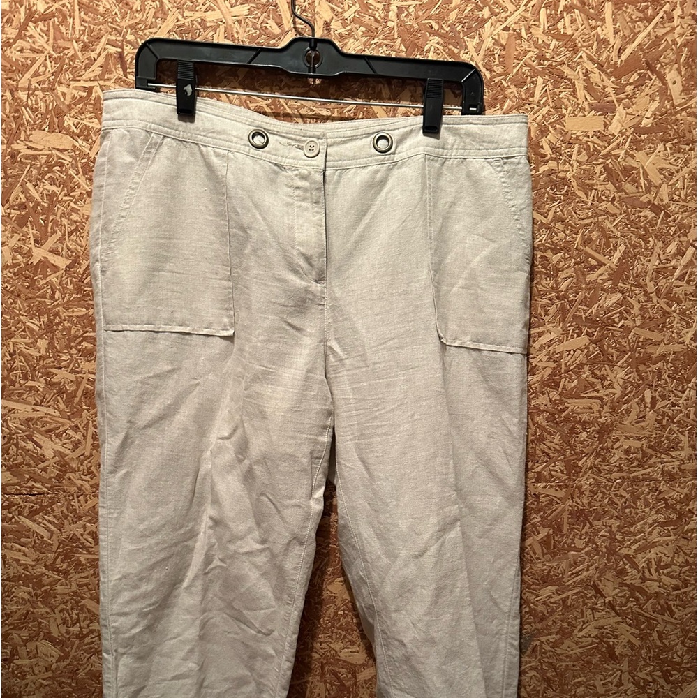 Liz Claiborne Women’s Linen Blend Crop Pants Size‎ 12